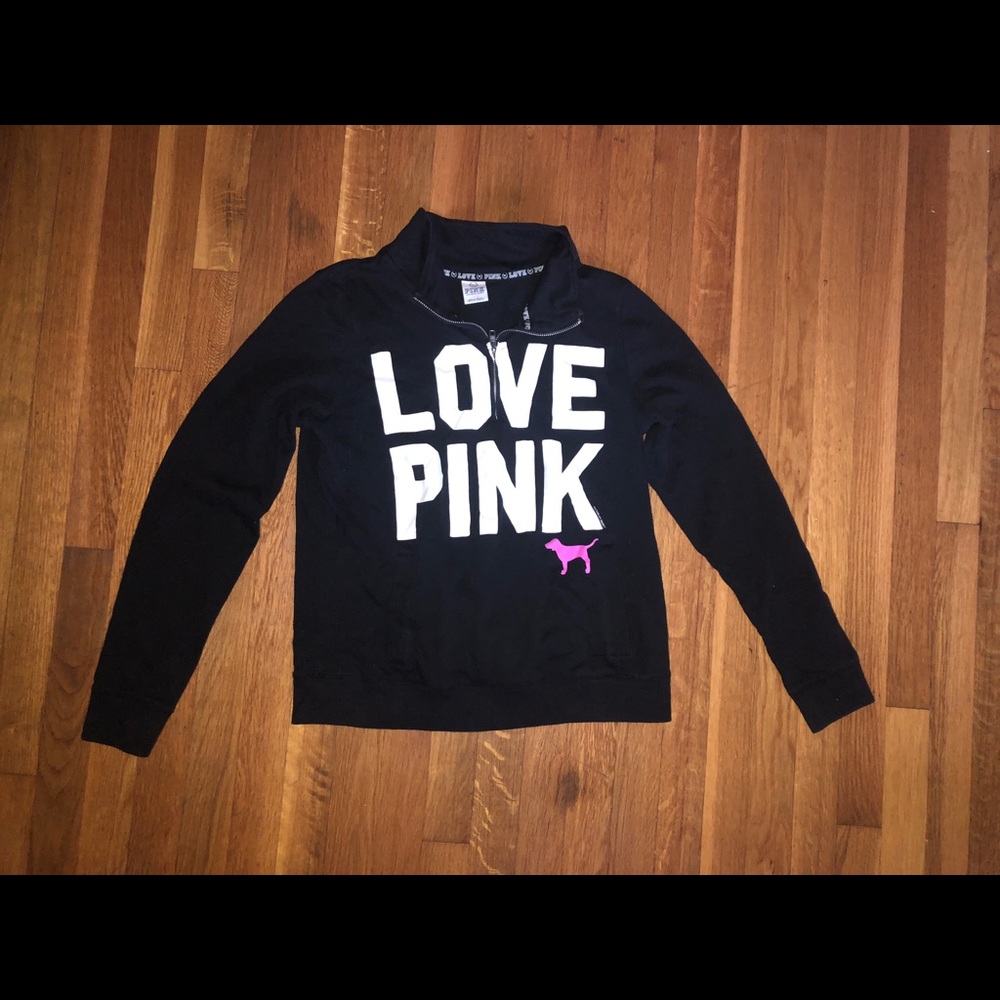 VS PINK Quarter zip sweatshirt